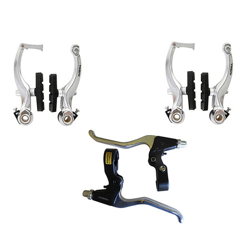 Brake Calipers and Levers Alloy MTB Linear Pull (V-Brake) Alhonga 110mm Silver
