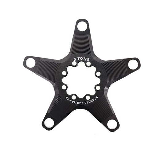 Crank Spider Adaptor Stone AL7075 - suit Sram AXS 8 bolt cranks 110BCD Black