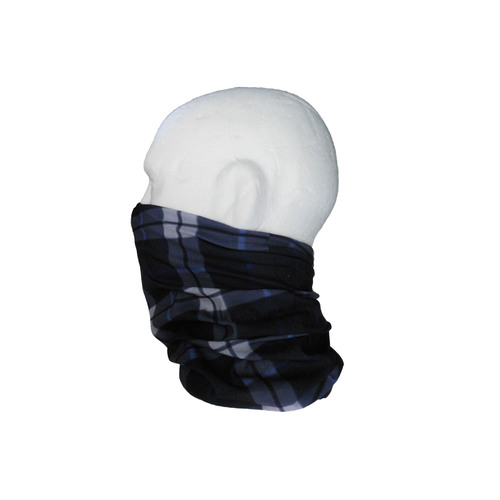 Neck/Face Non-Thermal Tube Bandana Polyester Tartan Blue #223