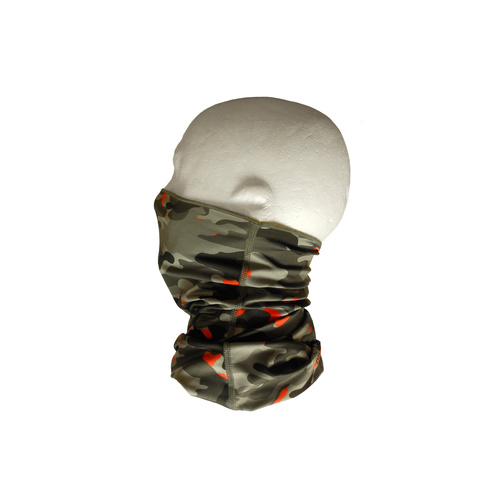 Neck/Face Non-Thermal Tube Bandana Polyester Camo Black/Grey Darevie Premium