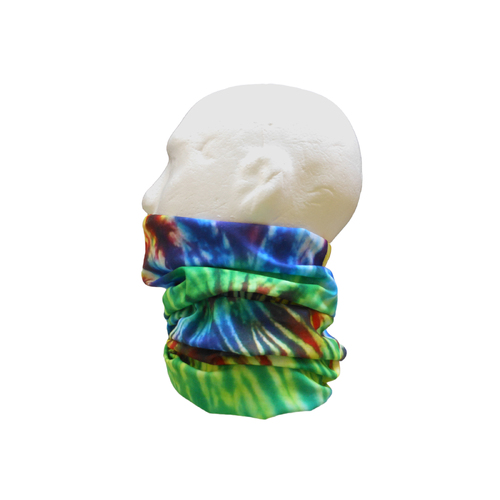 Neck/Face Non-Thermal Tube Bandana Polyester Rainbow Swirl