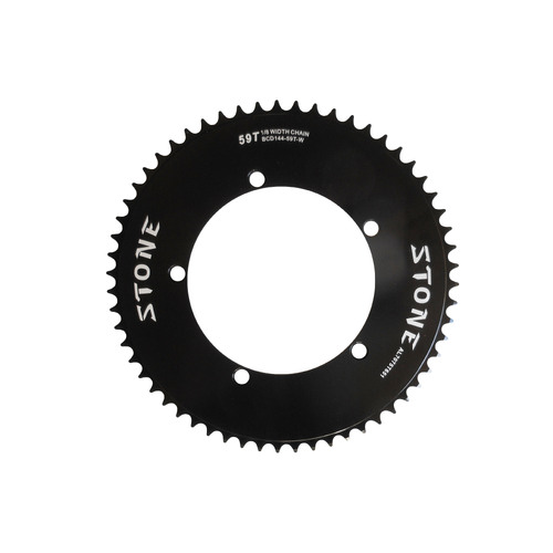 Chainring 144BCD x 59T for Track Single Fixie suits 1/8" Chain CNC Stone