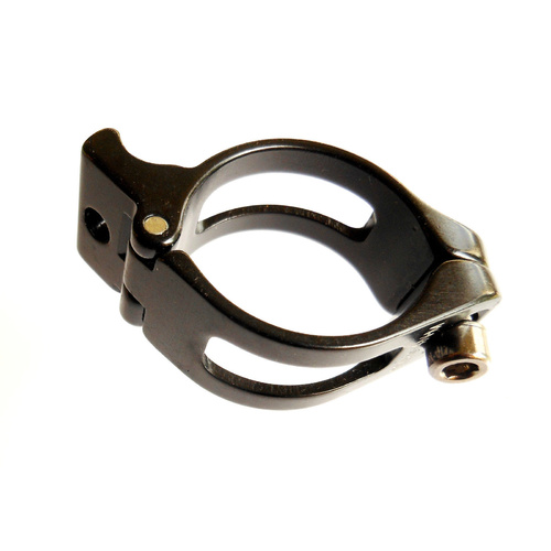 Derailleur Clamp Adaptor Anodised Alloy Skeleton Design 3 Sizes BCN212 Bevato Bk