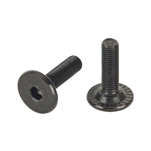 Crank Bolts For BMX Cranks M8 x 1mm Steel Black Flat Head SS-B2