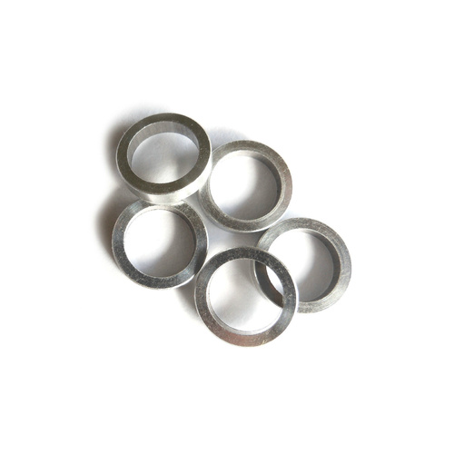Chainring Bolt Spacer Set 3.0mm Alloy Shim Silver