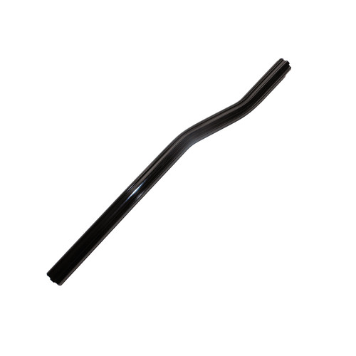 Seat Post Pillar Aluminium Fluted 400mm x 22.2mm S-Snake ED Plated Black