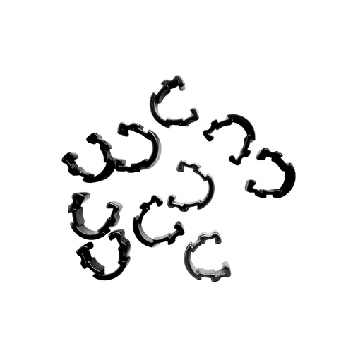 Brake Cable/Hose Clips Aluminium Anodised Bulk Pack of 50