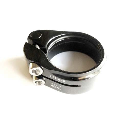 Seat Post Clamp Anti-Slip Stepped CNC Alloy 34.9mm Sealed CL3301
