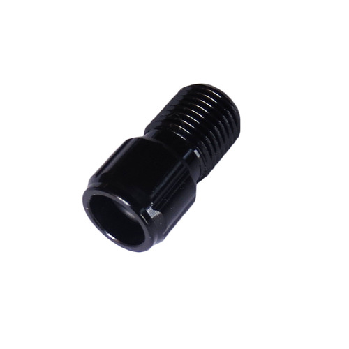 Valve Adaptor Presta to Schrader Aluminium Anodised Black Long Coloury CL4050