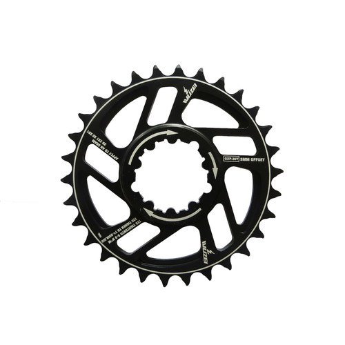 Chainring Direct Mount Boost 3mm Offset 30T 7075 Wide Narrow 9-12 Spd Black