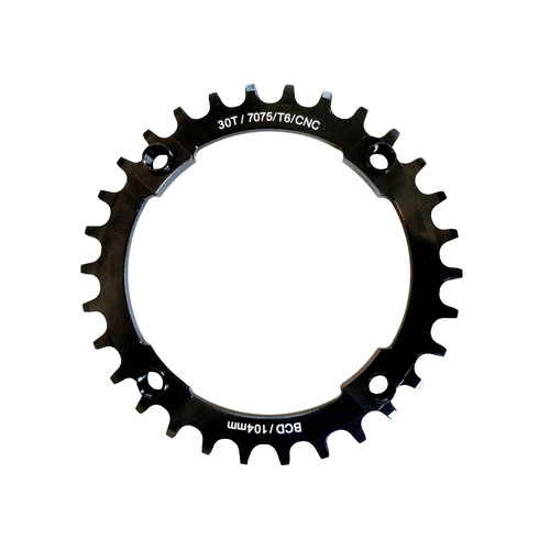 Chainring Single MTB 104BCD x 30T 7075T6 CNC Wide Narrow 9,10,11,12 Speed Shun