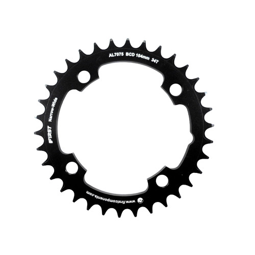 Chainring Single MTB 104BCD x 34T 7075T6 CNC Wide Narrow 9,10,11,12 Speed First