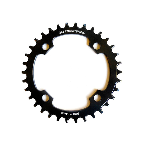 Chainring Single MTB 104BCD x 34T 7075T6 CNC Wide Narrow 9,10,11,12 Speed Shun