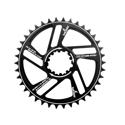 Chainring Direct Mount Boost 3mm Offset 36T 7075 Wide Narrow 9-12 Spd Black