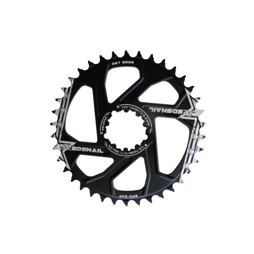 Chainring Direct Mount Boost 3mm Offset x 38T 7075 Wide Narrow 9-12 Spd Black