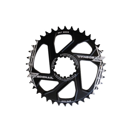 Chainring Direct Mount Boost 3mm Offset x 38T 7075 Wide Narrow 9-12 Spd Black