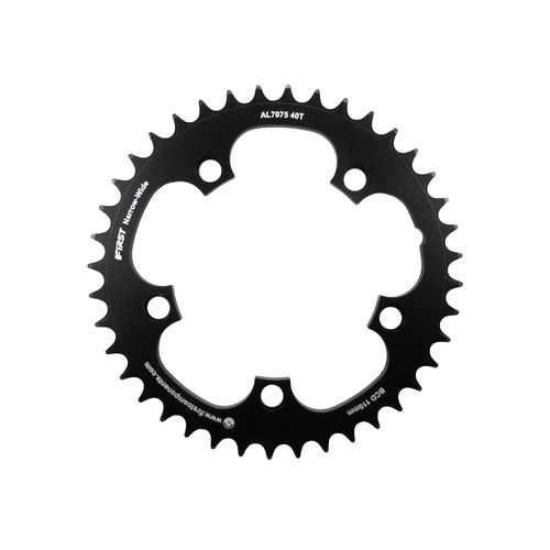 Chainring Single CX 110BCD x 40T 7075 T6 CNC Wide Narrow 1 x 9,10,11 Speed First