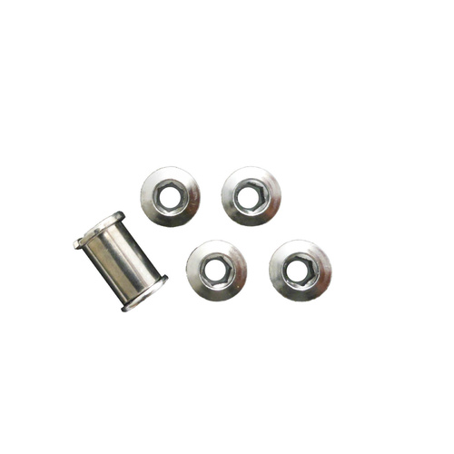 Chainring Bolt Set X-Long 14.0mm Steel Chrome Shun
