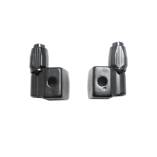 Gear Cable Down Tube Bolt On Adjuster Anodised Alloy Pair CL4202 Black