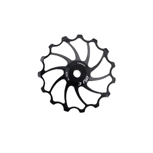 Jockey Wheel Shimano/Sram Type D/R 15T Alloy 4/5/6mm Ceramic Bearing DJC Black