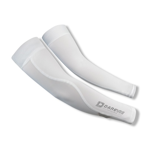 Arm Covers Warmers Darevie Lycra/Mesh White 50+ DVA006