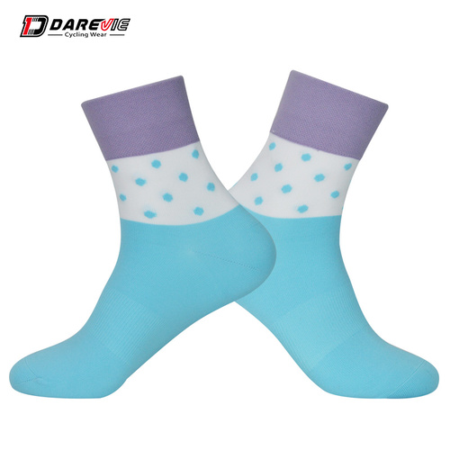 Socks Unisex Breathable Darevie Blue/Purple Spots 38 - 45