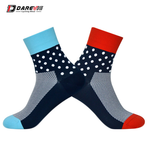 Socks Unisex Breathable Darevie Odd Blue/Red Spots 38 - 45