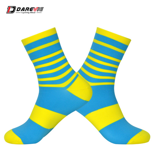 Socks Unisex Breathable Darevie Blue/Yellow 38 - 45