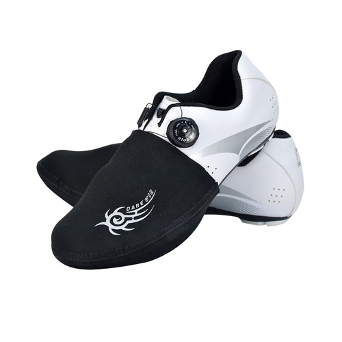 Toe Covers Neoprene Windproof Darevie Black Reflective Logo DVA037