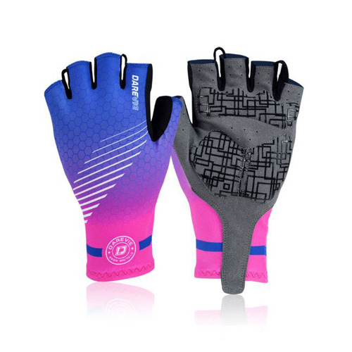 Gloves Mens Darevie Lycra/Arama TT/Aero Pink/Blue DVG004