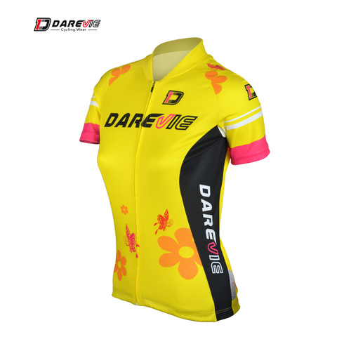 Jersey Short Sleeve Womens (Small Fit) Darevie Yellow DVJ025W XXL Only