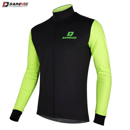 Jacket Windproof Breathable Black/Green (Very Slim Fit 95cm) Large Darvie DVJ140