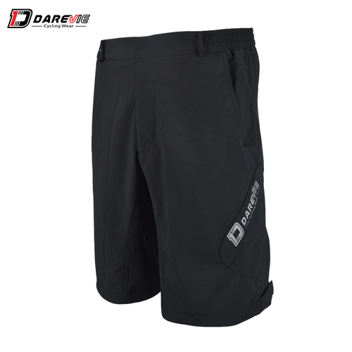 Shorts Baggies MTB Mens Black Darevie (clip in undernicks also available) DVP036