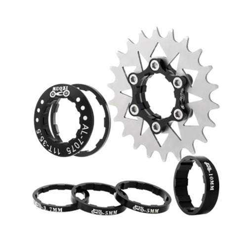 Conversion Kit Single Speed 22T for Shimano/Sram 7-11 Speed Silver/Black