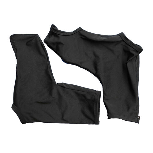 Shoe Covers Lycra - Plain Black with Zipper Goodstar GS124L S/M