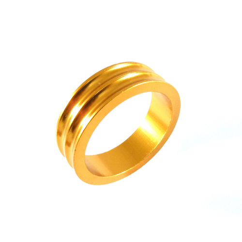 Headset Spacer 1-1/8" x 10mm Anodised Gold Concave Dorcus