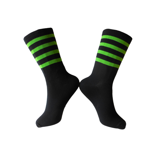 Socks Cycling Unisex 8" Breathable Rongwei Sports 41-47 Hoops Green