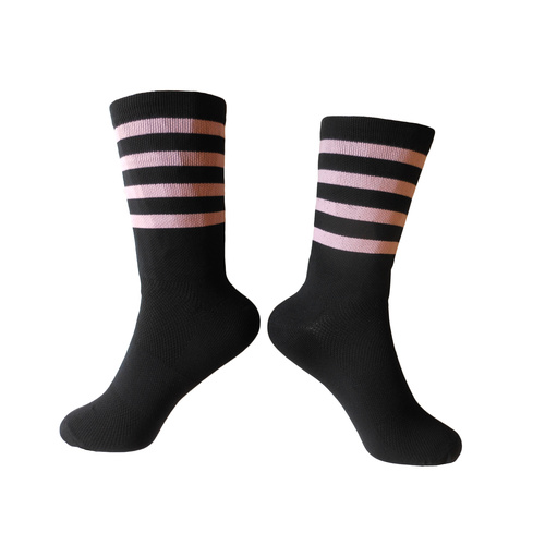Socks Cycling Unisex 8" Breathable Rongwei Sports 41-47 Hoops Pink