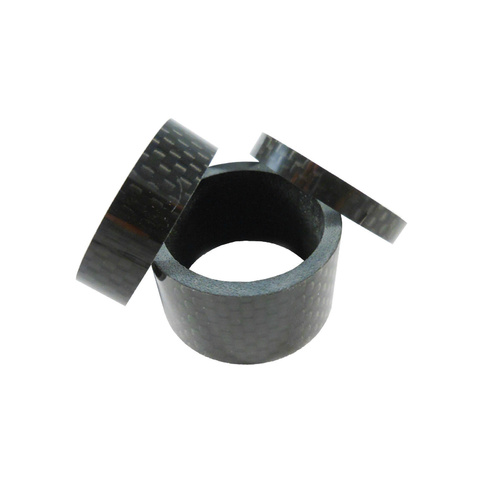Carbon Headset Spacer Set 3k Weave 1" Gloss Prestine