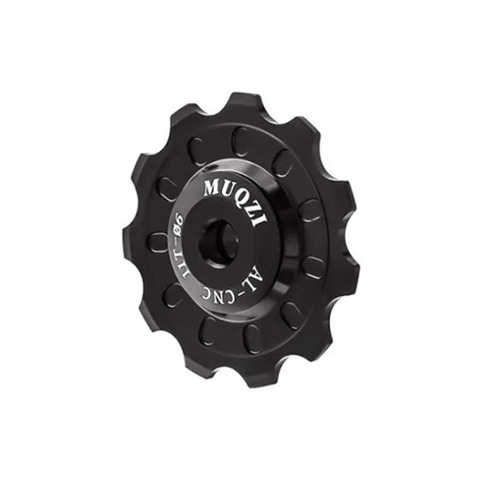 Jockey Wheel Shimano/Sram Type D/R 11T T7075 4/5/6mm Ceramic Bearing Muqzi Black