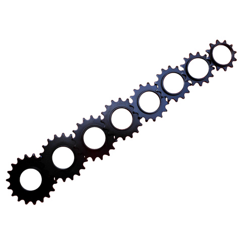 Cog Track Fixie 1/8" x 12T-19T Tooth Steel Black Dicta LMA7