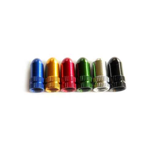 Valve Caps Bullet Quality CNC (Pair) Anodised Alloy Presta French Coloury MT310F