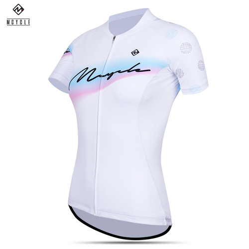 Jersey Short Sleeve Womens Pro Fit White Large (Small fit) MCYCLE MY014W