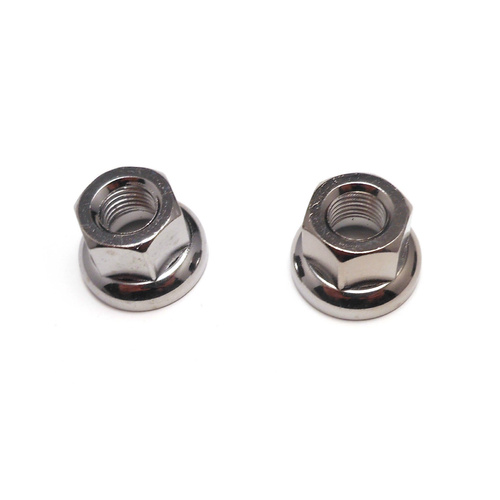 Track Hub Nuts Formula M9 Front Pair Steel Chrome