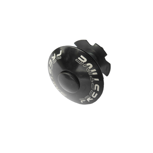 Head Stem Cap 1-1/8" Alloy with Double Star Nut PT-1701 Black Prestine