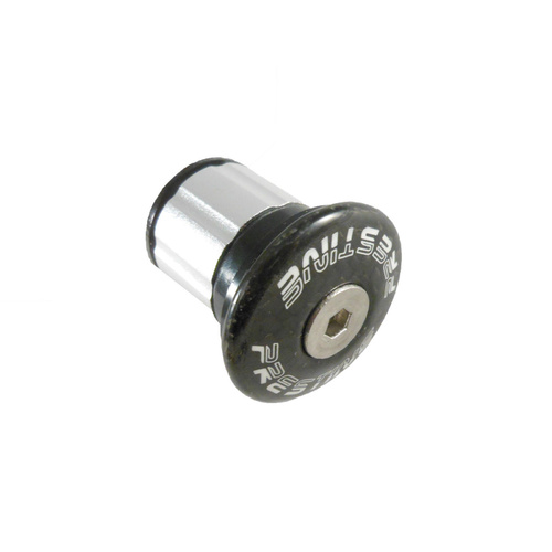 Stem Expander Plug Carbon Prestine Logo Stainless Screw 23mm