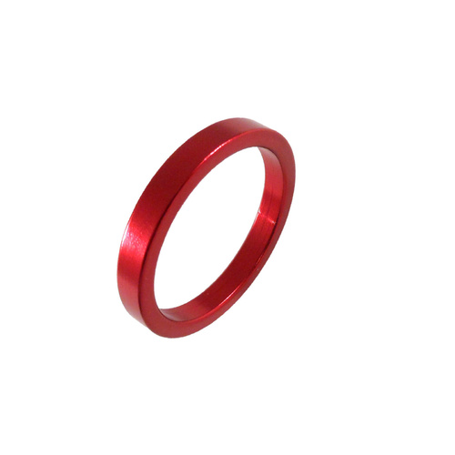 Headset Spacer 1-1/8" x 5mm x 34mm Anodised Red Prestine PT67A