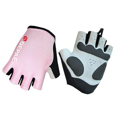Gloves Unisex Lycra/Synthetic Leather Pink Qepae QG055