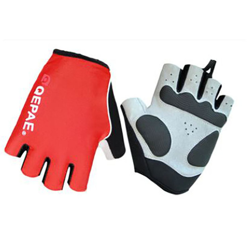 Gloves Unisex Lycra/Synthetic Leather Red Qepae QG055