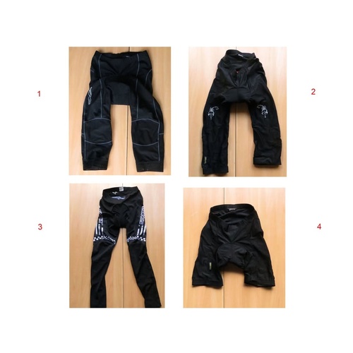 Tights Mens New/Used Lycra Padded Black Long and 3/4 Wardrobe clearance